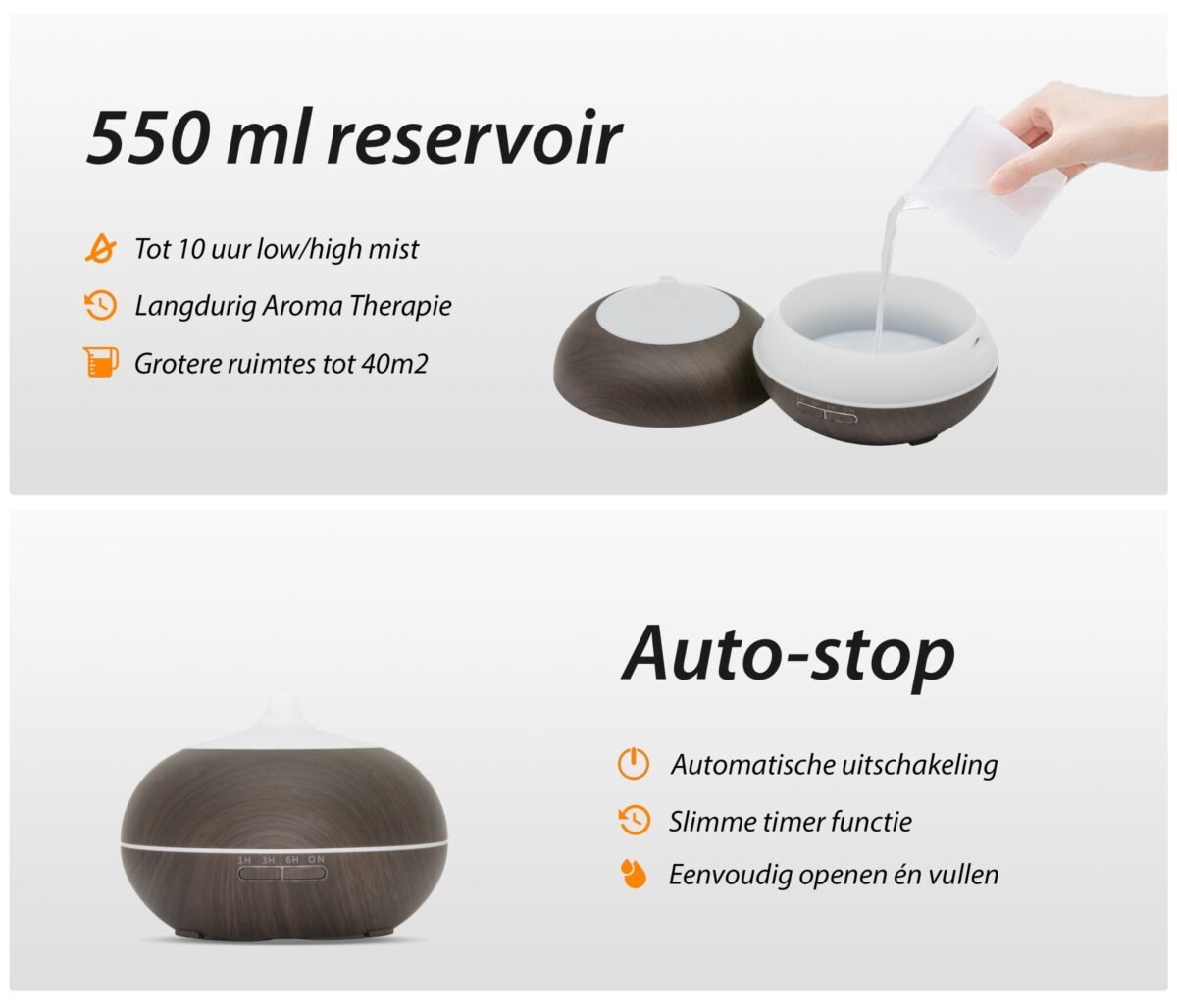 Sun Shine Pro - Dark Wood - Aroma Diffuser - Afbeelding 4