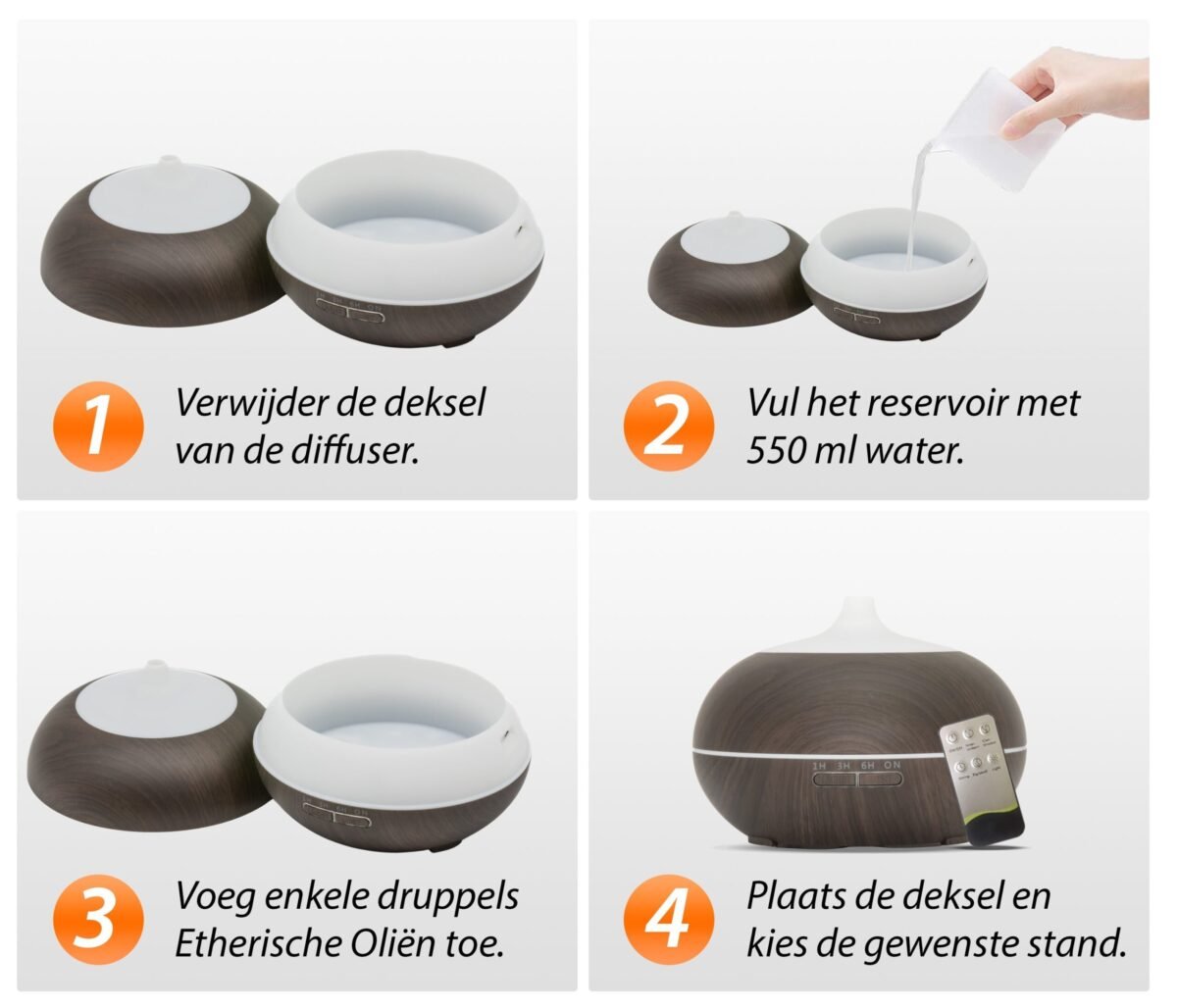 Sun Shine Pro - Dark Wood - Aroma Diffuser - Afbeelding 5