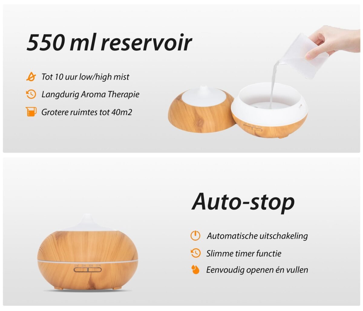 Sun Shine Pro - Light Wood - Aroma Diffuser - Afbeelding 2