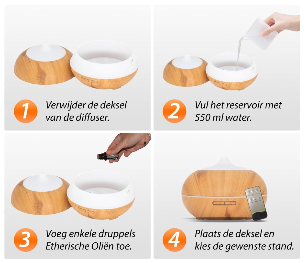 Sun Shine Pro - Light Wood - Aroma Diffuser - Afbeelding 3